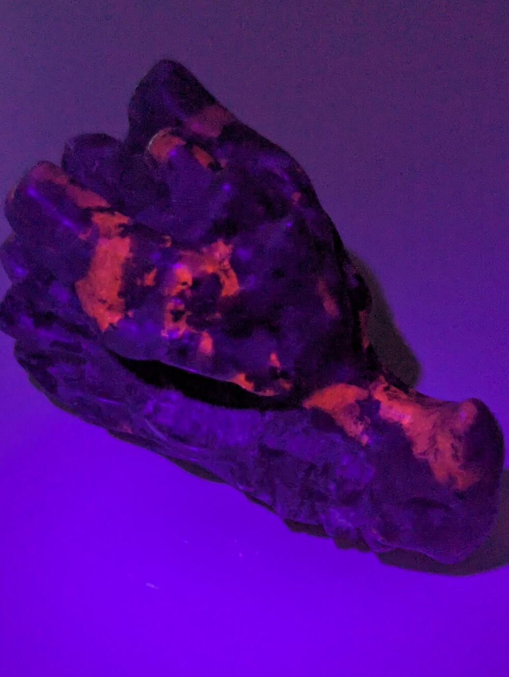 FLameStone 🔥 DRAGON HEAD ⚡YOOPERLiTE FiRE Gem Stone MedievaL GLowing Rock gift
